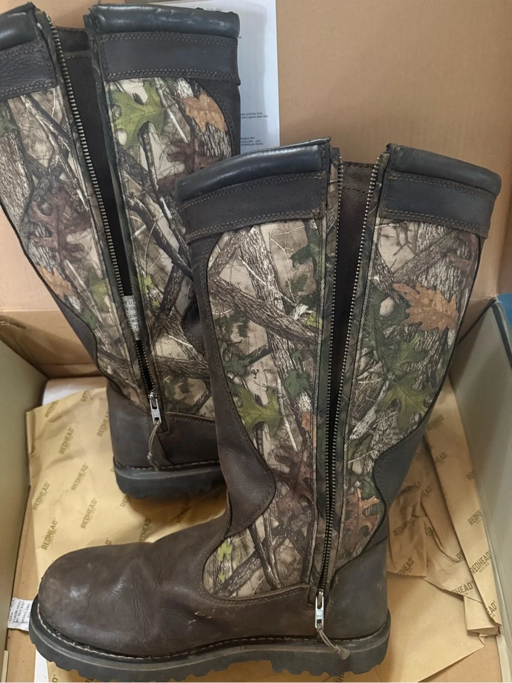 RedHead Men's Waterproof Brown Camo Hunting Boots